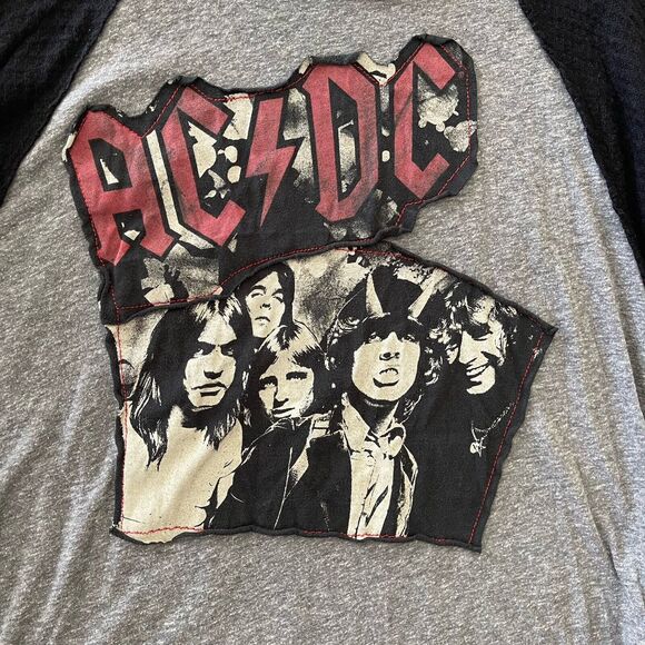 AC/DC Scrapbook Long Sleeve Plaid T Shirt Size M/L See Measurements - Picture 7 of 8